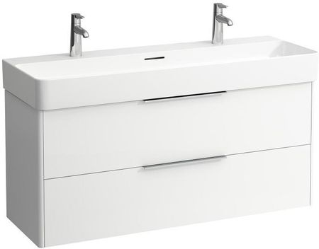 Laufen VAL podwójna umywalka z szafką pod umywalkę Base z 2 szufladami H8102894001071+H4024721102601