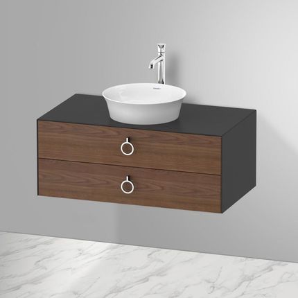 Duravit White Tulip umywalka nablatowa z szafką pod umywalkę z 2 szufladami 23624300791+WT499107758