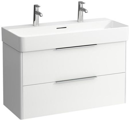 Laufen VAL podwójna umywalka z szafką pod umywalkę Base z 2 szufladami H8102874001071+H4024121102601