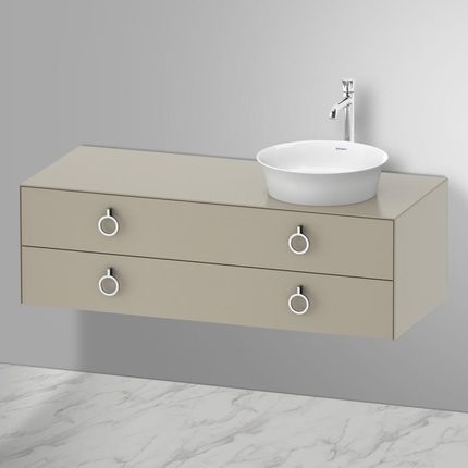 Duravit White Tulip umywalka nablatowa z szafką pod umywalkę z 2 szufladami 23624300791+WT4992R6060