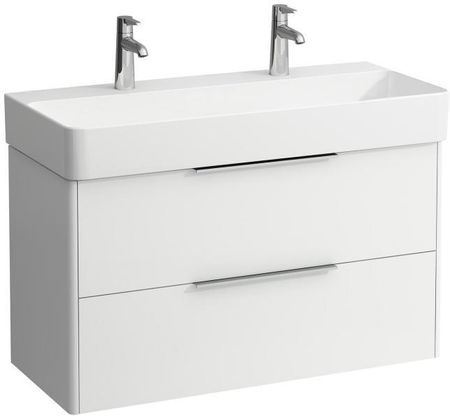 Laufen VAL podwójna umywalka z szafką pod umywalkę Base z 2 szufladami H8102877571151+H4024121102601