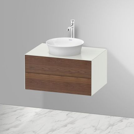 Duravit White Tulip umywalka nablatowa z szafką pod umywalkę z 2 szufladami 23624300791+WT498507739