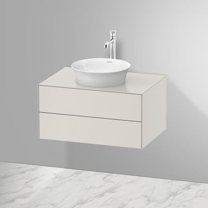 Duravit White Tulip umywalka nablatowa z szafką pod umywalkę z 2 szufladami 23624300791+WT498503939