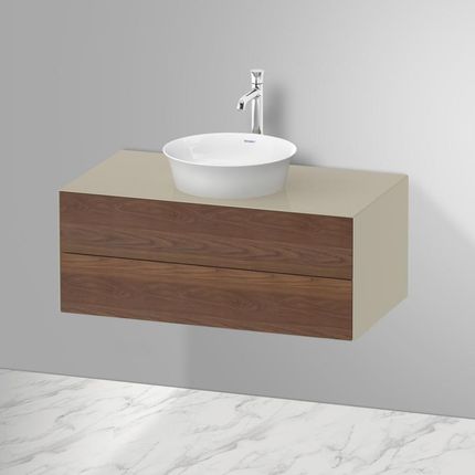 Duravit White Tulip umywalka nablatowa z szafką pod umywalkę z 2 szufladami 23624300791+WT4986077H3