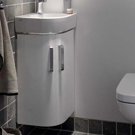 Geberit Renova Compact szafka pod umywalkę toaletową narożną z 2 drzwiami 862132000