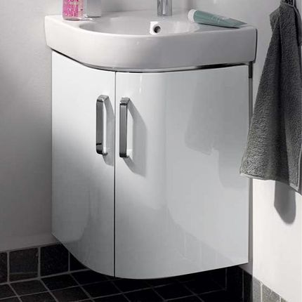 Geberit Renova Compact szafka pod umywalkę toaletową narożną z 2 drzwiami 862150000