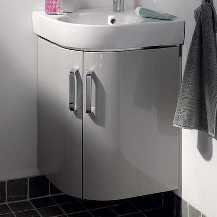 Geberit Renova Compact szafka pod umywalkę toaletową narożną z 2 drzwiami 862151000
