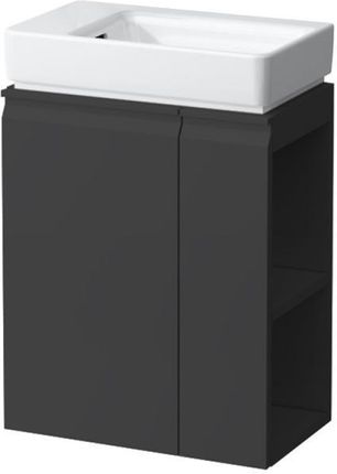 Laufen Pro S umywalka toaletowa z szafką pod umywalkę z 1 drzwiami H8159550001091+H4830010954801