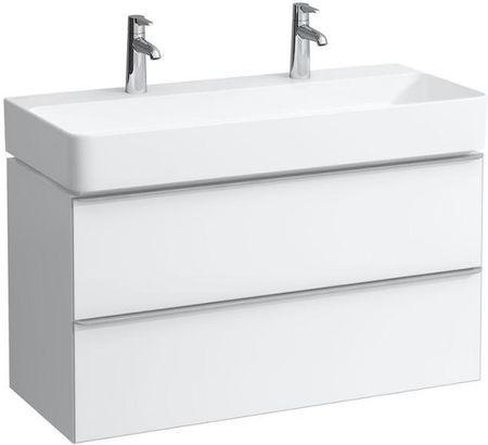 Laufen VAL podwójna umywalka z szafką pod umywalkę Space z 2 szufladami H8102877571151+H4102021601001