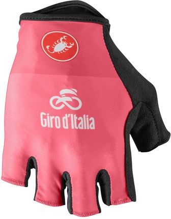 Castelli Kolarskie Rękawiczki Z Krótkimi Palcami Giro D Italia Różowy
