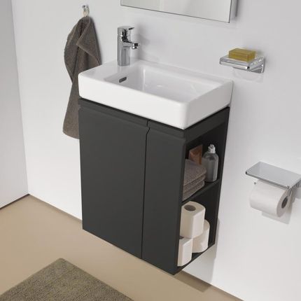 LAUFEN Pro S szafka pod umywalkę toaletową z 1 drzwiami i boczną półką H4830010954801