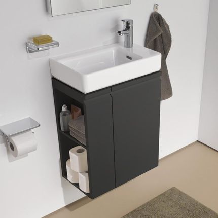 LAUFEN Pro S szafka pod umywalkę toaletową z 1 drzwiami i boczną półką H4830020954801