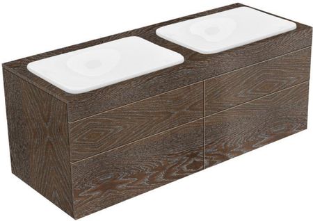 Keuco Edition 400 szafka pod 2 umywalki wpuszczane blat z 4 szufladami 31575860000