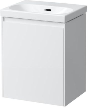 Laufen LUA umywalka toaletowa z szafką pod umywalkę LANI z 1 drzwiami H8150810001091+H4035011122601