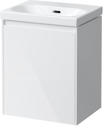 Laufen LUA umywalka toaletowa z szafką pod umywalkę LANI z 1 drzwiami H8150810001091+H4035011122611