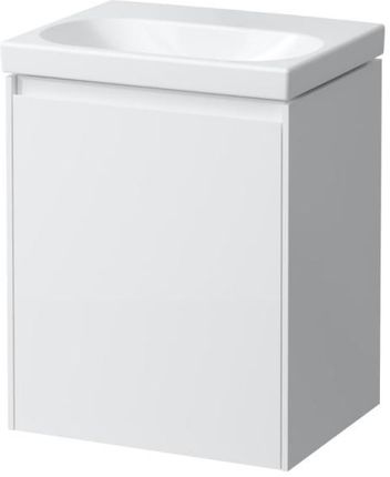 Laufen LUA umywalka toaletowa z szafką pod umywalkę LANI z 1 drzwiami H8150810001421+H4035011122601