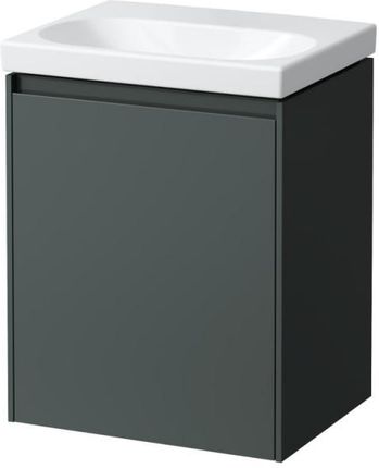 Laufen LUA umywalka toaletowa z szafką pod umywalkę LANI z 1 drzwiami H8150810001421+H4035011122661