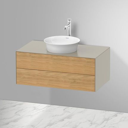 Duravit White Tulip umywalka nablatowa z szafką pod umywalkę z 2 szufladami 23624300791+WT49860H560