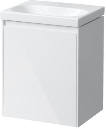 Laufen LUA umywalka toaletowa z szafką pod umywalkę LANI z 1 drzwiami H8150814001421+H4035011122611