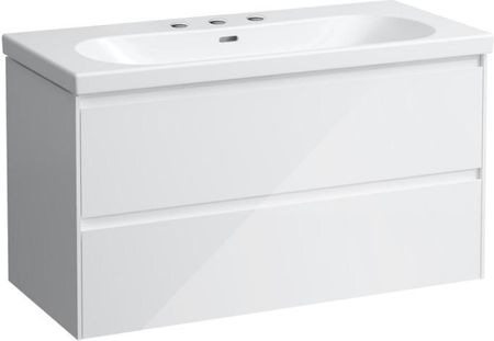 Laufen LUA umywalka z szafką pod umywalkę LANI z 2 szufladami H8100894001081+H4035621122611