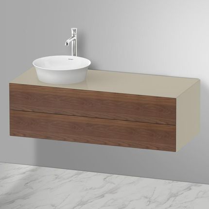 Duravit White Tulip umywalka nablatowa z szafką pod umywalkę z 2 szufladami 23624300791+WT4987L77H3