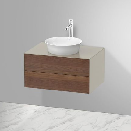 Duravit White Tulip umywalka nablatowa z szafką pod umywalkę z 2 szufladami 23624300791+WT498507760