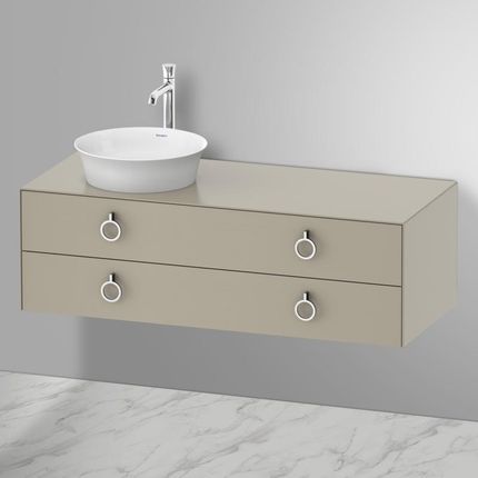 Duravit White Tulip umywalka nablatowa z szafką pod umywalkę z 2 szufladami 23624300791+WT4992L6060