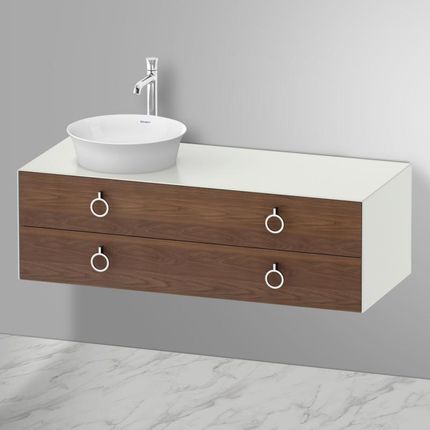 Duravit White Tulip umywalka nablatowa z szafką pod umywalkę z 2 szufladami 23624300791+WT4992L7739