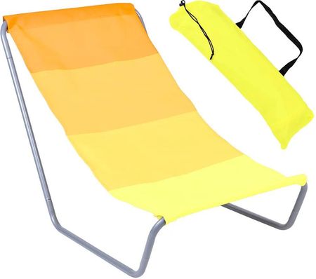Składany Leżak Plażowy W Żółte Paski Nimo