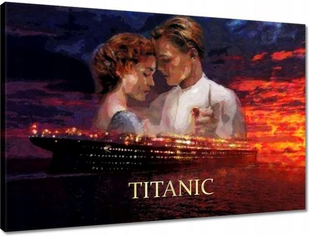 Obrazy 60X40 Titanic Statek Napis