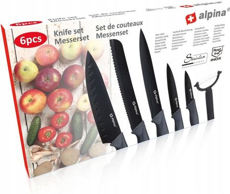 Alpina Zestaw 6 noży ze stali nierdzewnej INOX