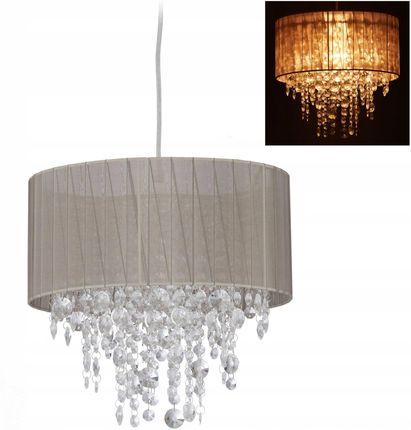Relaxdays Lampa Wisząca Z Kryształkami Glamour Żyrandol