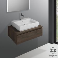 Burgbad Cube szafka pod umywalkę z 1 szufladą WWGN080F3788