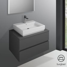 Burgbad Cube szafka pod umywalkę z 2 szufladami WWGP080F3805