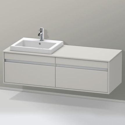 Duravit Ketho szafka pod umywalkę wpuszczaną w blat z 2 szufladami KT6797L0707