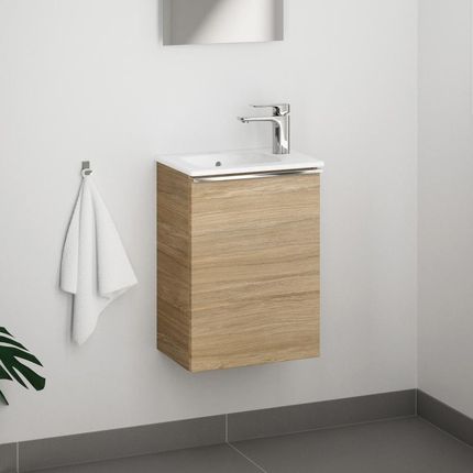 Duravit ME by Starck umywalka toaletowa z szafką pod umywalkę evineo ineo4 z 1 drzwiami z uchwytem 0723433200+BE0263OA