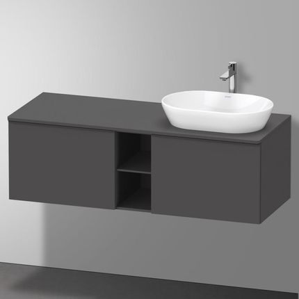 Duravit D-Neo konsola z szafką pod umywalkę 2 szuflady 1 wycięcie DE4950R4949
