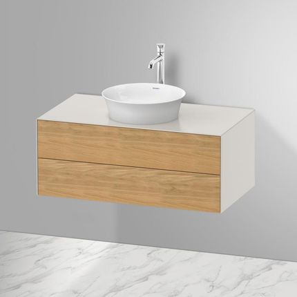 Duravit White Tulip szafka pod umywalkę nablatową z 2 szufladami WT49860H539