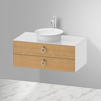 Duravit White Tulip szafka pod umywalkę nablatową z 2 szufladami WT49910H585