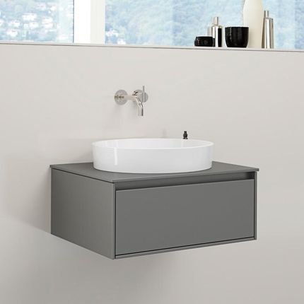 Burgbad RC40 Solitaire szafka pod umywalkę z 1 szufladą i 1 umywalką nablatową SGBI060F4511A0109