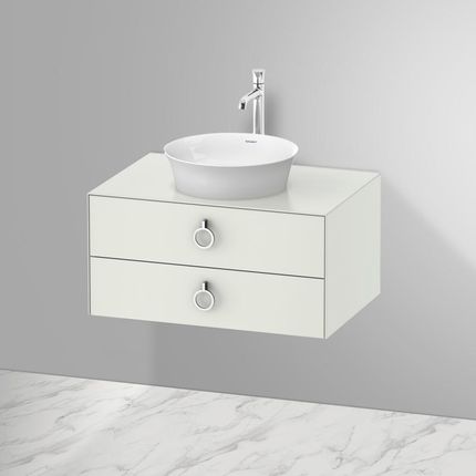 Duravit White Tulip szafka pod umywalkę nablatową z 2 szufladami WT499003636