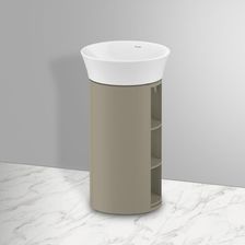 Duravit White Tulip szafka pod umywalkę z półkami po bokach WT42390H2H2