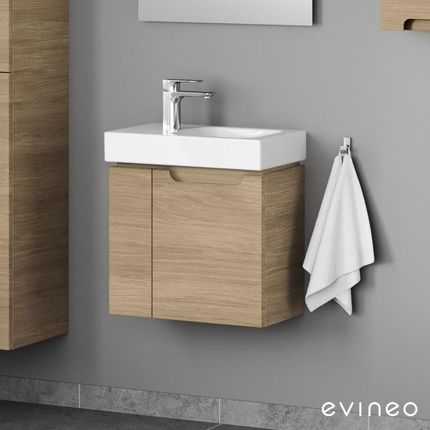 evineo ineo5 szafka pod umywalkę toaletową z 2 drzwiami uchwyt wpuszczany BE0318OA
