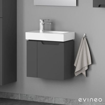 evineo ineo5 szafka pod umywalkę toaletową z 2 drzwiami uchwyt wpuszczany BE0318AN
