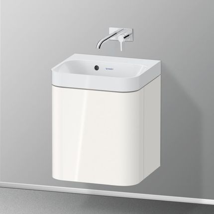 Duravit Happy D.2 Plus umywalka toaletowa z szafką pod umywalkę z 1 drzwiami HP4340N22220000