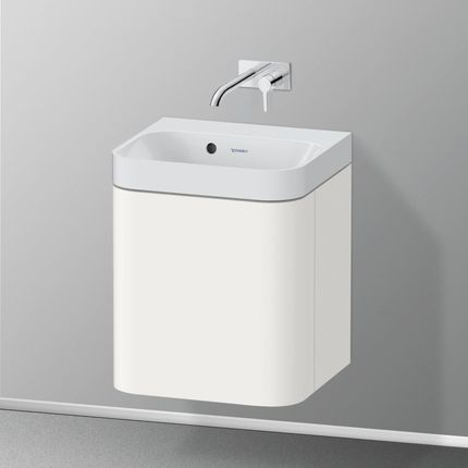 Duravit Happy D.2 Plus umywalka toaletowa z szafką pod umywalkę z 1 drzwiami HP4340N36360000