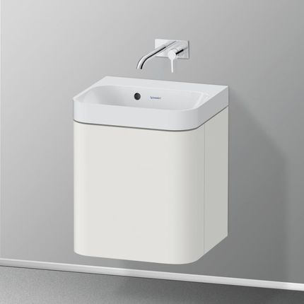 Duravit Happy D.2 Plus umywalka toaletowa z szafką pod umywalkę z 1 drzwiami HP4340N39390000