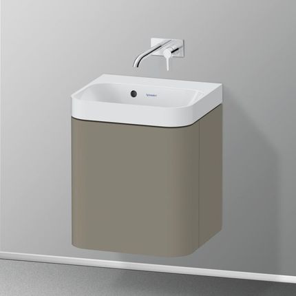 Duravit Happy D.2 Plus umywalka toaletowa z szafką pod umywalkę z 1 drzwiami HP4340N92920000