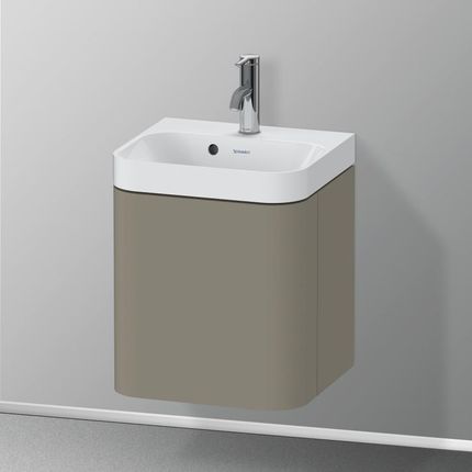 Duravit Happy D.2 Plus umywalka toaletowa z szafką pod umywalkę z 1 drzwiami HP4340O92920000