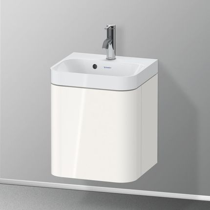 Duravit Happy D.2 Plus umywalka toaletowa z szafką pod umywalkę z 1 drzwiami HP4340O22220000